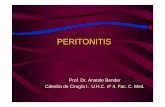 peritonitis para clase [Modo de compatibilidad]blogs.eco.unc.edu.ar/cirugia/files/2013/10/peritonitis-para-clase... · • Presionar con suavidad el abdomen para detectar dolor provocado,