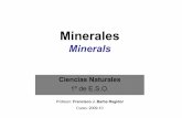 09 Minerals esp-ing - Un blog con contenidos de … · La composición de los minerales Los minerales están compuestos por uno o más elementos químicos. Así, el Oro se compone