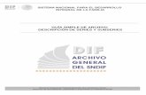 GUÍA SIMPLE DE ARCHIVO DESCRIPCIÓN DE …dif.gob.mx/diftransparencia/media/GuiaSimpleArchivo-2013.pdf · La Guía Simple de Archivos encuentra su sustento legal en la Ley Federal
