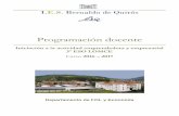Programación docente - Instituto Bernaldo de Quirós · cuando se promocione con evaluación negativa en la asignatura ..... 26 i) Concreción de los planes, programas y proyectos