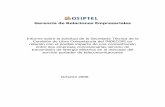 Gerencia de Relaciones Empresariales - OSIPTEL · los aspectos detallados en el referido cuestionario. Informe sobre el impacto de una concentración entre empresas ... subestaciones