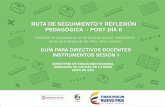 GUÍA PARA DIRECTIVOS DOCENTES …colombiaaprende.edu.co/html/micrositios/1752/articles-351072_r1.pdf · RUTA DE SEGUIMIENTO Y REFLEXIÓN PEDAGÓGICA - POST DÍA E RUTA DE SEGUIMIENTO