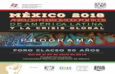 MÉXIC0 2018 - latinoamericanos.posgrado.unam.mxlatinoamericanos.posgrado.unam.mx/avisos/Foro_50_s... · V. Unidad, articulación y transversalidad: Tensiones contemporáneas para