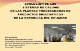 EVOLUCION DE LOS SISTEMAS DE CALIDAD DE … Reunion de... · utilización del Sistema HACCP, en plantas procesadoras de productos de la pesca, organizador: Dr. Carlos Alberto Lima