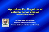 Aproximación Cognitiva al estudio de las afasias - … · Aproximación Cognitiva al estudio de las afasias Cuetos-Vega, F. (1998) Dr. Miguel Ángel Villa Rodríguez Residencia en