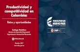 Productividad y competitividad en Colombia - … · Crecimiento económico de largo plazo ... 3 años de crecimiento negativo en 111 años de historia económica. ... La PDP tiene