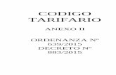 CODIGO TARIFARIO - Municipalidad de Clorinda · 2015-06-03 · ... DERECHOS DE PUBLICIDAD Y PROPAGANDA ... quedará definida para cada contribuyente y por cada objeto imponible, de