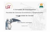 II Jornadas de Investigación - fceye.us.es · Universidad de Sevilla Silvia Martelo Landroguez Sevilla, 2012. Objetivo de la presentación Aspectos prácticos de la Investigación