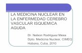 LA MEDICINA NUCLEAR EN LA ENFERMEDAD … · LA MEDICINA NUCLEAR EN LA ENFERMEDAD CEREBRO VASCULAR ISQUEMICA AGUDA Dr. Nelson RodríguezMesa Dpto. MedicinaNuclear, CIMEQ Habana, Cuba,