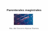 Parenterales magistrales - eVirtual · PDF fileClasificación de acuerdo a la USP de los medicamentos magistrales parenterales: Uso inmediato Bajo riesgo Riesgo moderado Alto riesgo