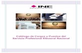 Catálogo de Cargos y Puestos del Servicio Profesional ...portalanterior.ine.mx/archivos3/portal/historico/recursos/IFE-v2/... · junta local ejecutiva departamento de recursos financieros
