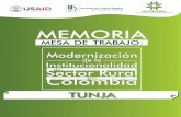 TUNJA€¦ · FICHA TÉCNICA DE LA MESA 5 ... asociaciones, cooperativas como: trabajadores de campo, la Secretaria de Fomento ... Pedagógica y Tecnológica de Colombia, ...