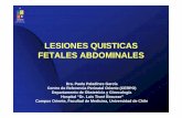 LESIONES QUISTICAS ABDOMINALES FETALES - … · Biometría fetal anormal. Hur J, Yoon CS. Imaging features of gastrointestinal trac t duplications in infants and children: from oesophagus