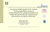 Proyecto FONTAGRO FTG-4-2001 “Inmunoprofilaxis … · ôConformación grupo de trabajo regional con Instituciones públicas y empresas privadas. 17 Taller de difusión ... Peso