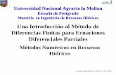 Una Introducción al Método de Diferencias Finitas para ...eusebioingolb.weebly.com/uploads/2/5/2/4/2524387/session8-2... · Clasificación de las Ecuaciones Diferenciales Parciales