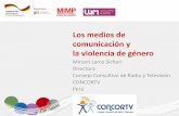 Los medios de comunicación y la violencia de género · horario familiar debe evitar los contenidos violentos, ... 3.2% 0.5% Televisión Violencia contra la mujer ... Boletín. Autorregulación.