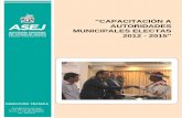 CAPACITACIÓN A AUTORIDADES MUNICIPALES … 2012/06.pdf · redes de abastecimiento de agua potable y alcantarillado sanitario, planta de tratamiento de aguas residuales, red para