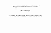 Programación Didáctica de Aula de Matemáticasiespintorantoniolopez.org/files/departamentos/Matematicas/1-ESO... · Deben resolver operaciones de aproximación de números naturales.