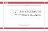 Documento de apoyo a la verificación de las condiciones de ... · normativo el Ministerio de Educación Nacional reconoció “la idoneidad y calidad de los programas académicos
