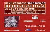 Montevideo – Uruguayreumauruguay.org/web/images/congresos/congreso_2008.pdf · Curso Reumatismos de Partes Blandas con Exclusión de la Fibromialgia Juan J. Canoso Refrigerio 14:00