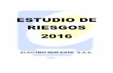 ESTUDIO DE RIESGOS 2016 - else.com.pe de Riesgos 2016.pdf · manera adversa la salud y seguridad de las personas que se encuentren realizando actividades bajo el control de la organización.