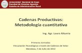 Cadenas Productivas: Metodología cuantitativa · Cadenas Productivas: ... Etapas del análisis de la ... Los Indicadores que permiten evaluar la importancia relativa de las cadenas
