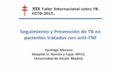 21 Anti-TNF y TB - uitb.cat · Inmunopatogenia de la Tuberculosis Inhalación del bacilo y fagocitosis por los macrófagos pulmonares Inmunidad celular (Linfocitos T helper CD4 +)
