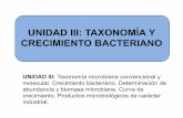 UNIDAD III: TAXONOMÍA Y CRECIMIENTO …agro.unc.edu.ar/~microbiologia/wp-content/uploads/2014/... · 2015-12-15 · Saccharomyces ellipsoideus S. cerevisiae y S. caribergensis Enzimas