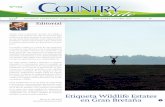 Etiqueta Wildlife Estates en Gran Bretaña f 153 SPA.pdf · ¿Cómo crear y mantener puestos de trabajo y ... el trabajo de campo guiado por GPS y ... discurso muy medido sobre cómo