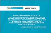 LINEAMIENTOS PARA LA IMPLEMENTACIÓN DEL … · INVIMA Instituto Nacional de Vigilancia de Medicamentos y Alimentos de Colombia ... Ese nombre puede ajustarse a los sistemas de nomenclatura
