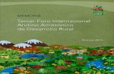 Tercer Foro Andino Amazónico de Desarrollo Rural 3er... · Bolivia, Brasil, Colombia, Ecuador, Paraguay y Perú / Eddy Timias…[et al.]. – La Paz: ... y c) La luchas de las mujeres