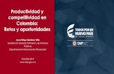Productividad y competitividad en Colombia: Retos y ... · Número de crisis de deuda externa entre 1945 y 2010 Extraordinaria resiliencia fundamentada en dos pilares. Productividad