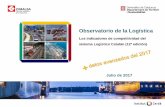 Observatorio de la Logística - cimalsa.cat · Observatorio de la Logística Los indicadores de competitividad del sistema Logístico Catalán (12ª edición) Julio de 2017