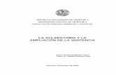 LA ACLARATORIA Y LA AMPLIACIÓN DE LA … · repÚblica bolivariana de venezuela universidad central de venezuela facultad de ciencias jurÍdicas y polÍticas la aclaratoria y la