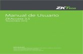 Manual de Usuario - zktecolatinoamerica.com · Súper Usuario: El usuario que tiene todos los niveles de operación del sistema, puede asignar usuarios nuevos (Tales como el personal