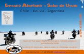 Desafio Altiplano Salar de Uyuni - INICIO | XRAIDS Uyuni 2014.pdf · Argentina y en las cercanías de la reserva natural de flora y fauna andina Eduardo Avaroa. Un cielo limpio y