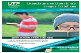 Licenciatura en Literatura y Lengua Castellana - … · • Literatura Moderna • Literatura Colombiana I • Filosofía del Lenguaje • Semántica del Español • Didáctica de