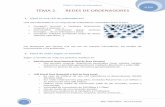 TEMA 2. Redes de ordenadores · que es necesario que exista entendimiento y comunicación entre los fabricantes en ... Las IP privadas están en cierto modo aisladas de las públicas.