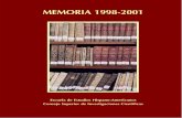 Memoria - EEHA - Escuela de Estudios Hispano … · — Presentación de libros..... 76 — Exposiciones..... 77 — Convenios..... 79 — Actividades de la Biblioteca..... 80 ...