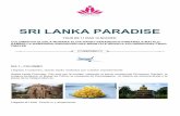 SRI LANKA PARADISE - nibeltours.com · Kitulgala es el lugar ideal para hacer raffting. ... Se encuentra enclavada en un escenario bellísimo de montañas, cascadas vallas y plantaciones