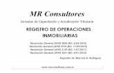 05 - Registro de operaciones inmobiliarias. v3 [Modo de ... · REGISTRO DE OPERACIONES Expositor: Dr. Marcelo D. Rodríguez Resolución General (AFIP) 2820 (BO. 5/05/2010) Resolución