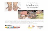 Henna, Mehndi, Alheña - distintosenlaigualdad.orgdistintosenlaigualdad.org/imagenes/documentos/cuadernillos talleres... · cabellos y teñirse las uñas, las puntas de los dedos