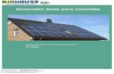 Generador Solar para viviendaslm000556.ferozo.com/viviendas.pdfPor otro lado la vida de un sistema de combustible es notablemente mas corta que la de un generador solar. Veamos la