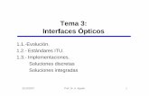 Tema 3: Interfaces Ópticos - garciaargos.comgarciaargos.com/descargas/apuntes/posgrado/Primer-Semestre/SRC/1... · Arquitectura de las redes de transporte basadas en SDH. Recomendación