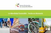 La Movilidad Sostenible - hecha en Alemania · Alemania tiene una larga historia de cambios y transformaciones exitosos en el sector del transporte, por ejemplo: → el establecimiento