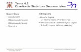 Tema 3: Sistemas Secuenciales - Área de Arquitectura …atc2.aut.uah.es/~jfconde/Fundamentos/Teoria/T4.2_Diseno_SistSeq.pdf · Departamento de Automática Universidad de Alcalá
