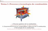 Tema 3. Proceso y tecnología de combustión 3. Combustion.pdf · COMBUSTIÓN CALOR, LUZ MÁQUINA TÉRMICA ENERGÍA MECÁNICA ENERGÍA ELÉCTRICA TRANSPORTE INDUSTRIA COMBUSTIBLES
