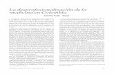 La desprofesionalización de la medicina en Colombia · septiembre-octubre de 2000 (3), ... única y exclusivamente de causas internas y sólo en una ... fesionalización de la medicina