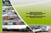 Diagnóstico de la Gestión de Residuos Sólidos en Bolivia · Gestión de Residuos Sólidos Peligrosos y Residuos Sólidos Especiales Viceministerio de Agua Potable y Saneamiento