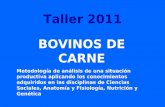 Taller 2011 BOVINOS DE CARNE - …prodanimal.fagro.edu.uy/cursos/TALLER III BC/2011.Taller B.C... · Taller 2011 BOVINOS DE CARNE Metodología de análisis de una situación productiva